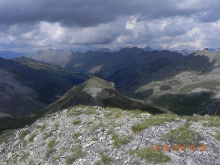 Vue vers le nord depuis le sommet