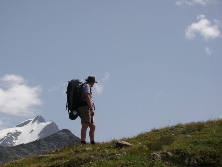 Vue sur le Grand Combin (4314m).