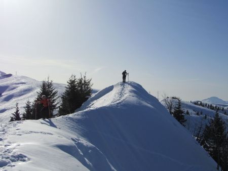 Sur la crête.