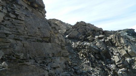 Traversée sous l’antécime.