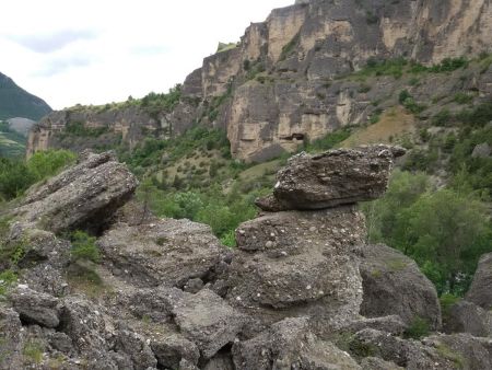 Zone de gros blocs 