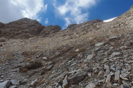 Derniers mètres pour atteindre le col de la Petite Cayolle