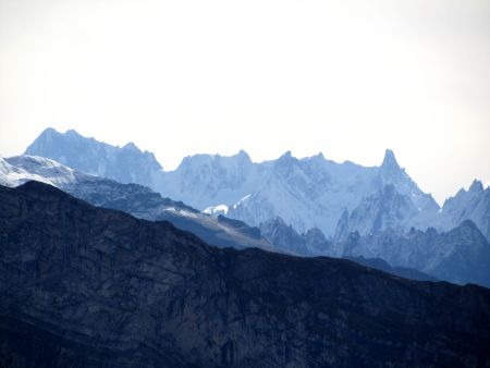 Des Grandes Jorasses à la Dent du Géant.