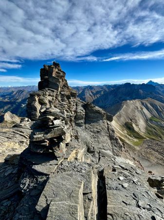 Vue depuis l’antécime sur la Tête de la Petite Part