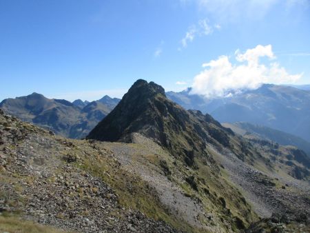 Au Col du Cap de La Coma, vue sur le pic d’Arcalis