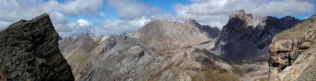 Les Aiguilles de Chambeyron se sont finalement dégagées