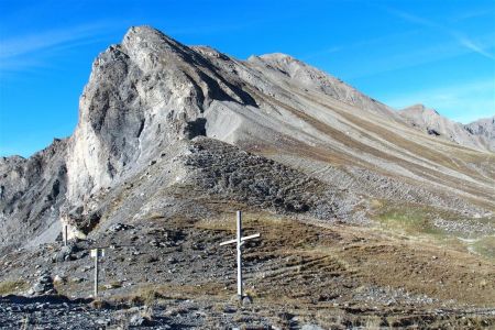 Au col de Crous, vue sur Rocamaire et Peyre de Vic