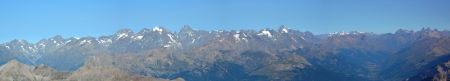 Panoramique, des Ecrins aux Aiguilles d’Arves