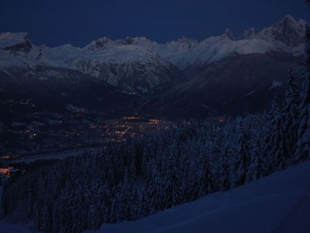 La nuit tombe sur le Fayet...