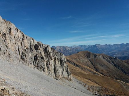 Dans la montée du pierrier.