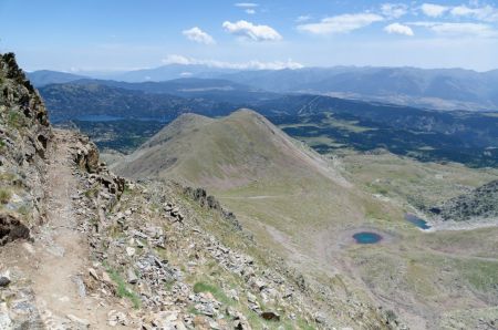 Le superbe sentier de descente