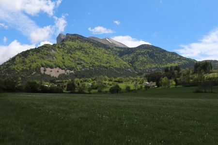 Arrivée au Trabuech au pied de Chamousset.