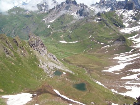 le vallon entre le «Presset» et le col du Coin