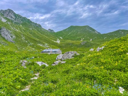 Les Chalets d’Arclosan et la pointe de Bonverday (coin gauche)