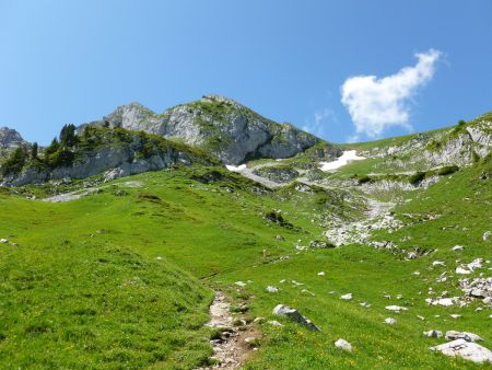 Montée dans la combe.