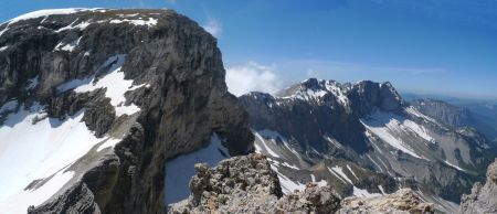 La magnifique face nord du Rocher Rond