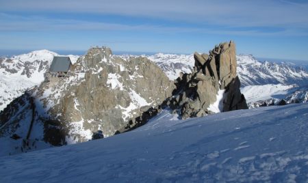 Montée au-dessus de la gare des Grands Montets