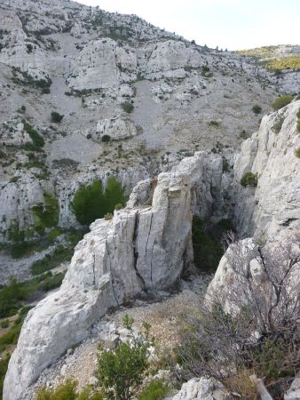 Le couloir rocheux du Vallon Mestrallet