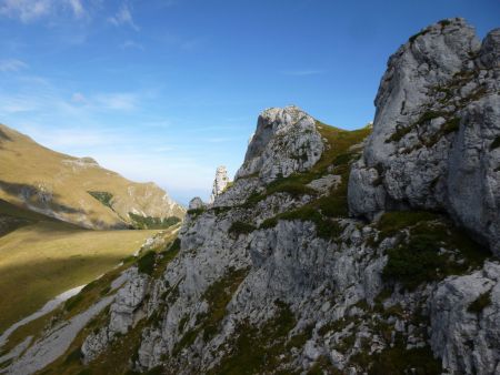 Descente sur le col du Salut.