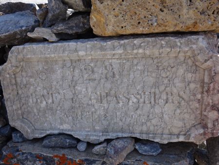 La plaque du bataillon de chasseurs alpins