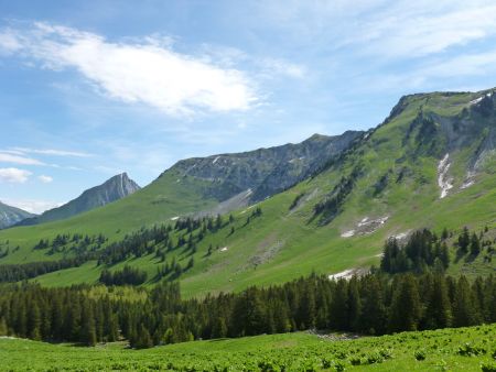 Le Pécloz, la Lanche, les Arlicots et le Grand Parra.