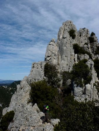 Les Dentelles depuis une breche