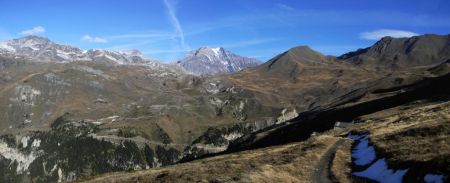 Fin de la piste du Suffet, peu avant l’arête.