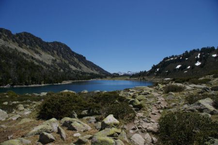 Vue du lac d’Aumar vers le Sud-Est