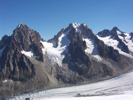 Vue sur le Chardonnet,Aiguille d’Argentière et Tour Noir