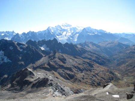 Mont Blanc et Aiguilles Rouges.