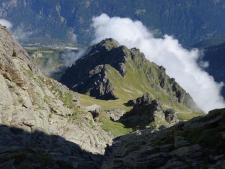 Vue plongeante sur les couloirs.