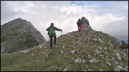 Pendant la montée vers Rocheherbe.  Photo Jean-Michel.