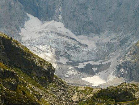 Zoom sur le glacier des Oulettes.