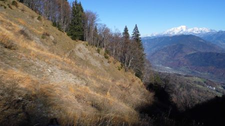 Retour, traversée de la combe, sous le col