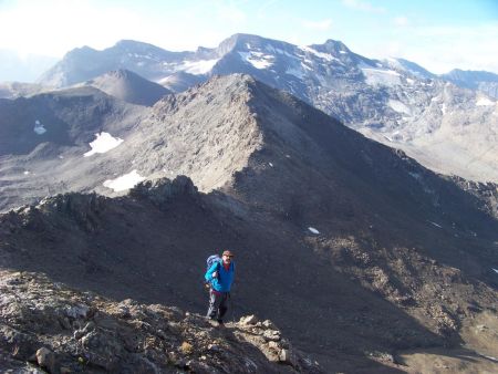 Montée sur l’arête N.