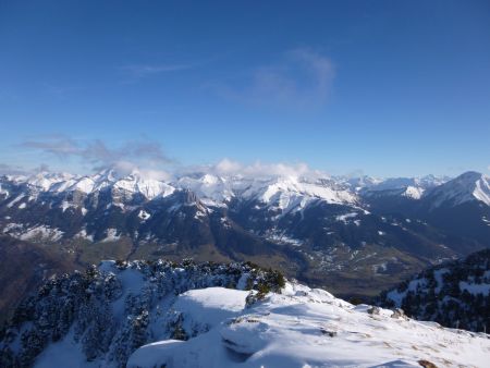 Vue de la croix, du Trélod au Pécloz