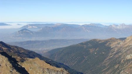 Vue sur le massif des Bauges.