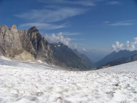 Valle di Rhèmes en enfilade et l’impréssionnante Granta Parei