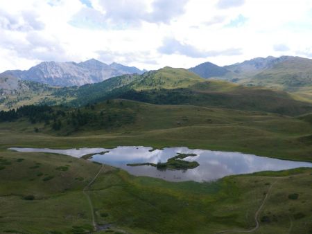 En coupant au-dessus du Lago di Fontana Fredda