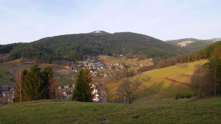 Point de vue sur le village de Seebach.