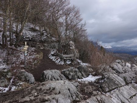 Arrivée au belvédère du Mont Baron.