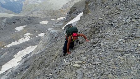 Vire exposée de l’Épaule du Marboré