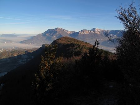 Vue en arrière de la crête