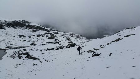 Au passage de la Louïe Blanche, regard en arrière