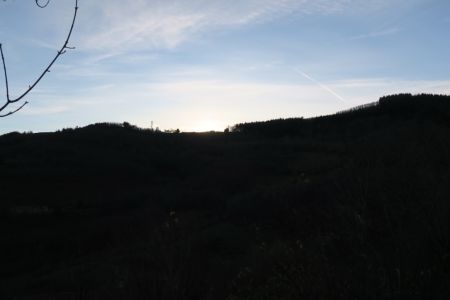 Lever du soleil vers la Croix Blanche