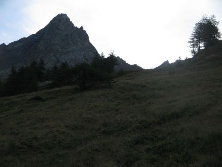 première vue du Bouchet au petit matin