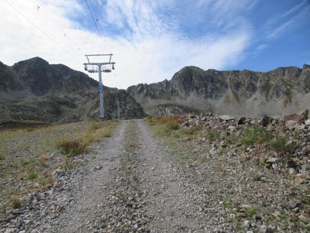 Montée sous le téléski