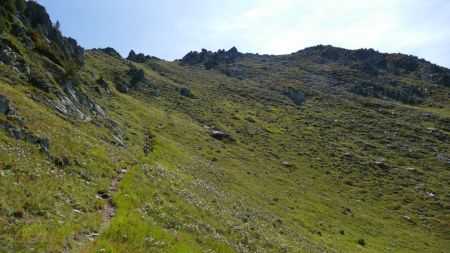 Vue arrière en cours de descente.