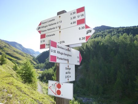 Direction Passo Vallanta