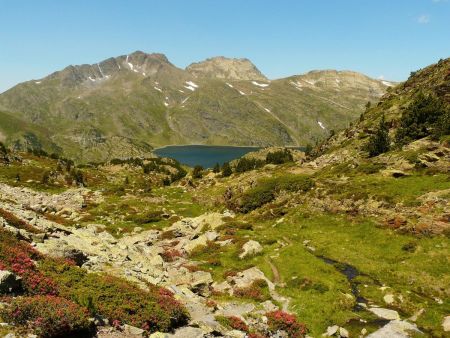 Retour vers le lac de Lanoux.